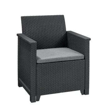 Keter baštenski set Elodie 2 seater sa box stolom grafit CU 253948-2